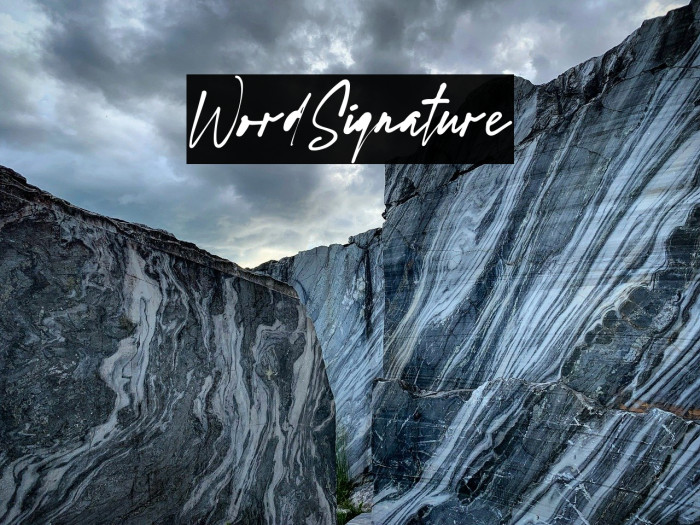 WordSignature Example 1