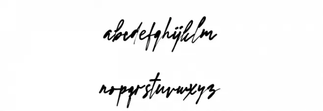 WordSignature Font Litere mici