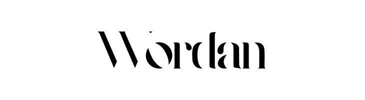 Wordan  免费字体下载