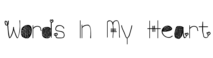 Words In My Heart  免费字体下载