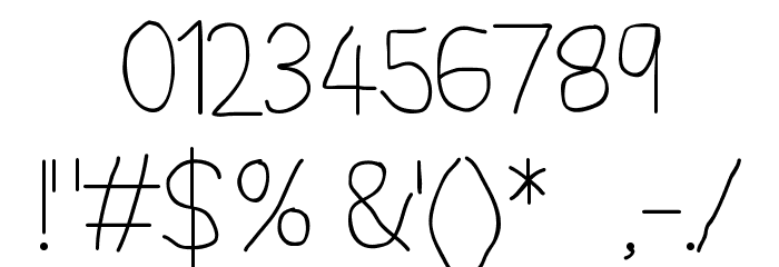 Words In My Heart Font OTHER CHARS