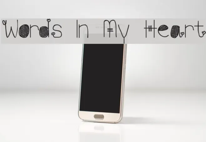Words In My Heart Example 1