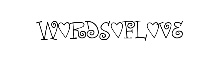 Words of love  Fuentes Gratis Descargar