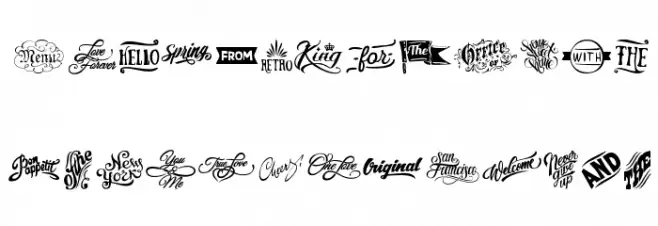 Words Font LOWERCASE