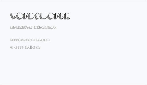 Wordsworth Business Card