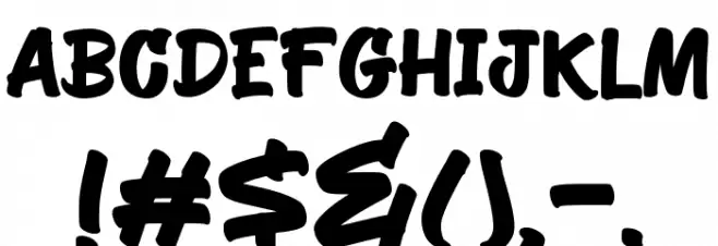 Wores Paint Font OTHER CHARS