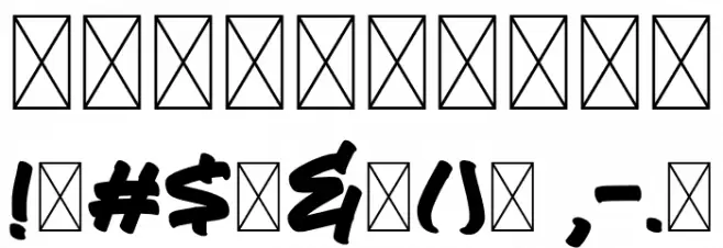 Wores Paint Font OTHER CHARS