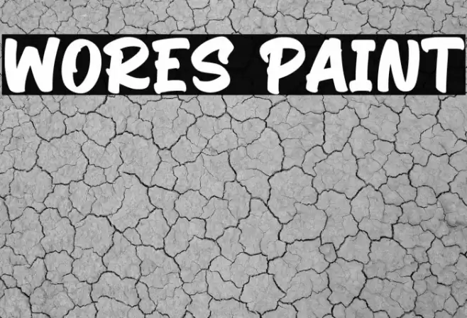 Wores Paint Font examples