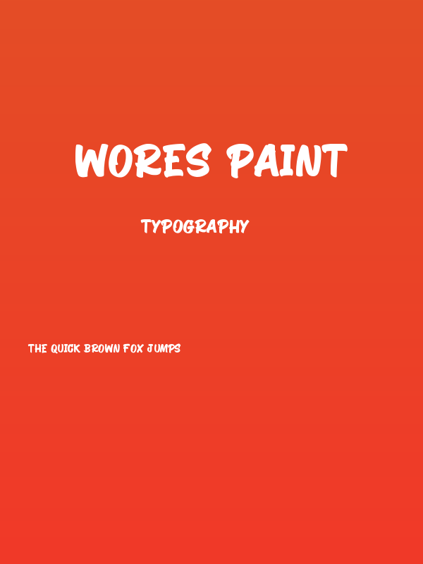 Wores Paint Poster