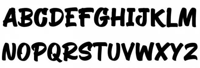 Wores Paint फ़ॉन्ट लोअरकेस