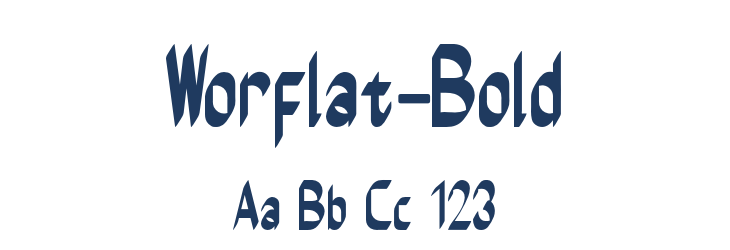 Worflat-Bold Font Preview