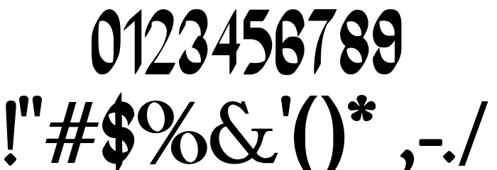 Worflat-Bold Font OTHER CHARS