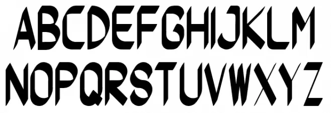 Worflat Bold Schriftart Groß