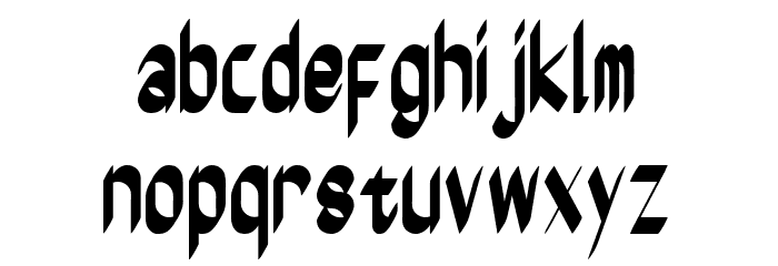 Worflat Bold Font LOWERCASE