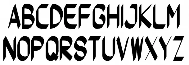 Worflat-Bold Schriftart Groß