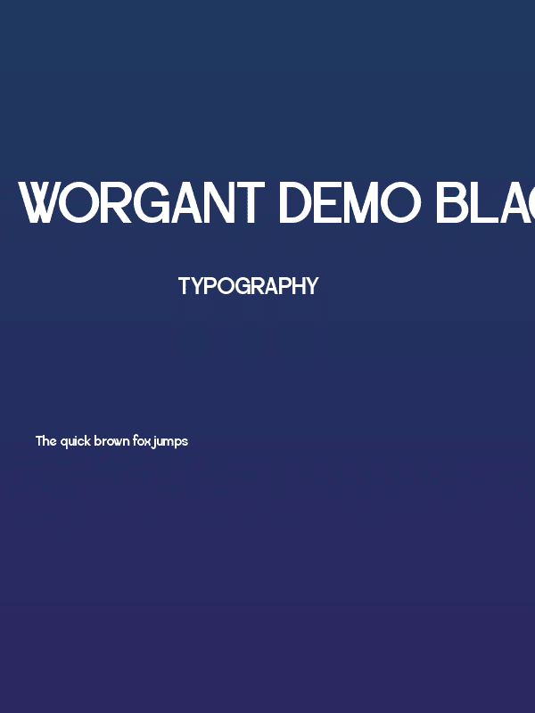 Worgant DEMO Black Poster