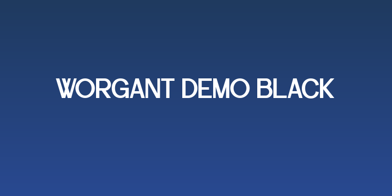 Worgant DEMO Black Social Header