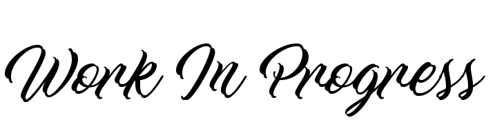 Work In Progress  font caratteri gratis