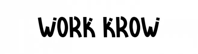 Work Krow  Frei Schriftart Herunterladen