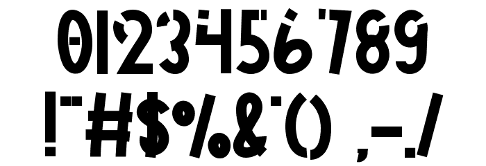 Work Krow Font OTHER CHARS