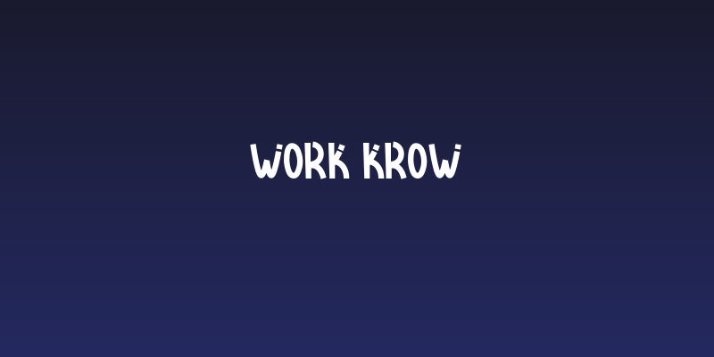 Work Krow Social Header