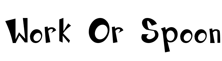 Work Or Spoon  Frei Schriftart Herunterladen