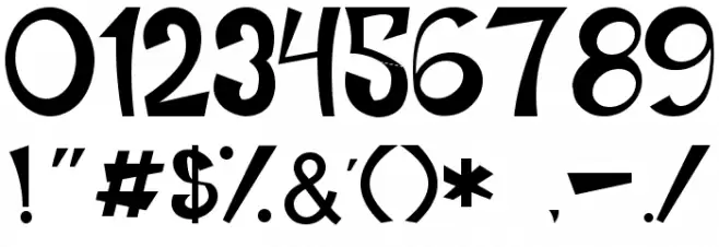 Work Or Spoon Font OTHER CHARS