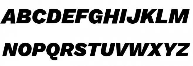 Work Sans Black Italic Fuentes MAYÚSCULAS