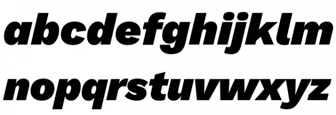 Work Sans Black Italic Caratteri MINUSCOLO