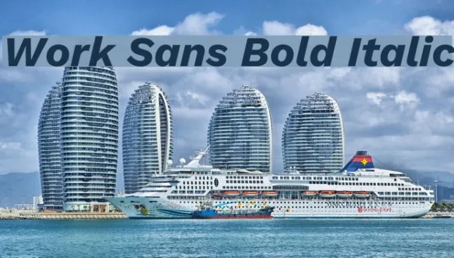 Work Sans Bold Italic Example 2