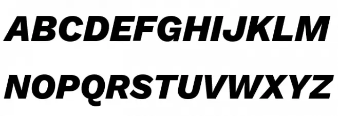 Work Sans ExtraBold Italic Polices MAJUSCULES