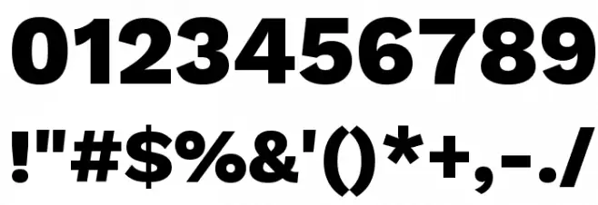 Work Sans ExtraBold フォント その他の文字