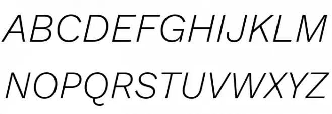 Work Sans Light Italic Polices MAJUSCULES
