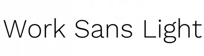 Work Sans Light  Descarca Fonturi Gratis