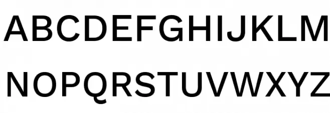 Work Sans Medium Schriftart Groß