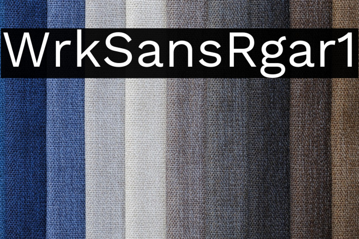 Work Sans Regular1 Example 2