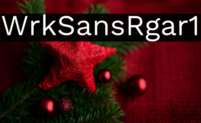 Work Sans Regular1 Example 3