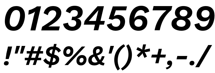 Work Sans SemiBold Italic Font OTHER CHARS