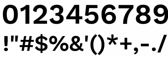 Work Sans SemiBold Font OTHER CHARS