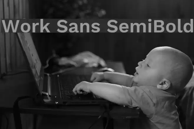 Work Sans SemiBold Font examples