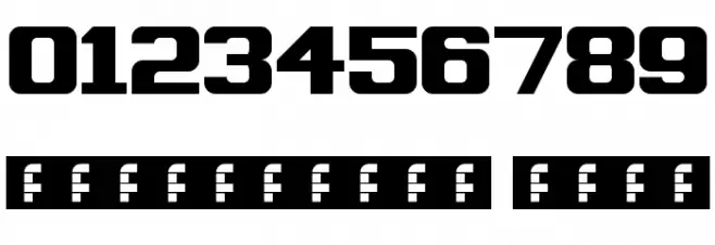 Work of Fortress Regular Font OTHER CHARS