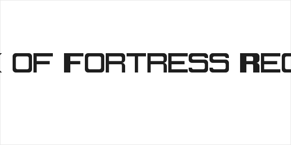 Work of Fortress Regular Logo