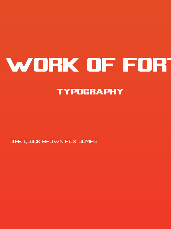 Work of Fortress Regular Poster