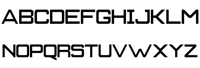 Work of Fortress Regular Font LOWERCASE
