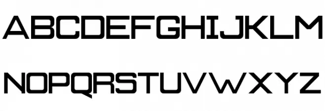 Work of Fortress Regular Schriftart Kleinbuchstaben