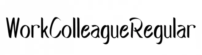 WorkColleagueRegular  フリーフォントのダウンロード
