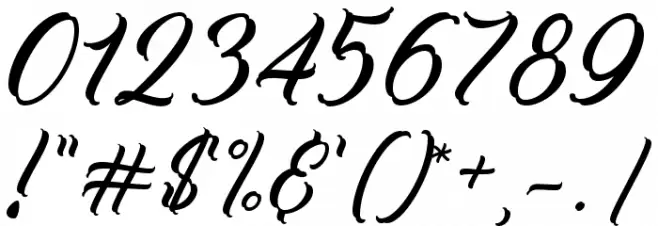 WorkInProgress Font OTHER CHARS