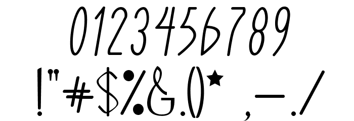 WorkShop-Light Font OTHER CHARS