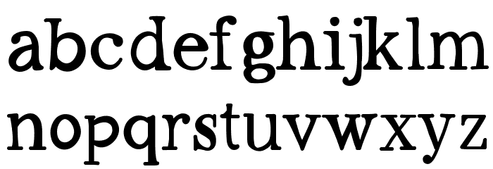 Workaholic Font LOWERCASE