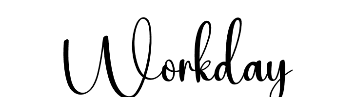 Workday  免费字体下载